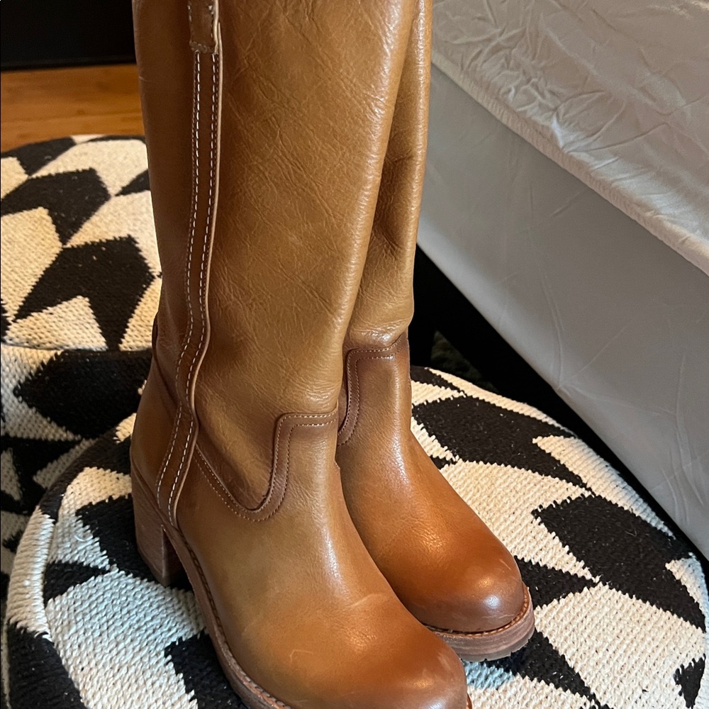Cleo +Wolf Women's Tan scout Leather Boots
